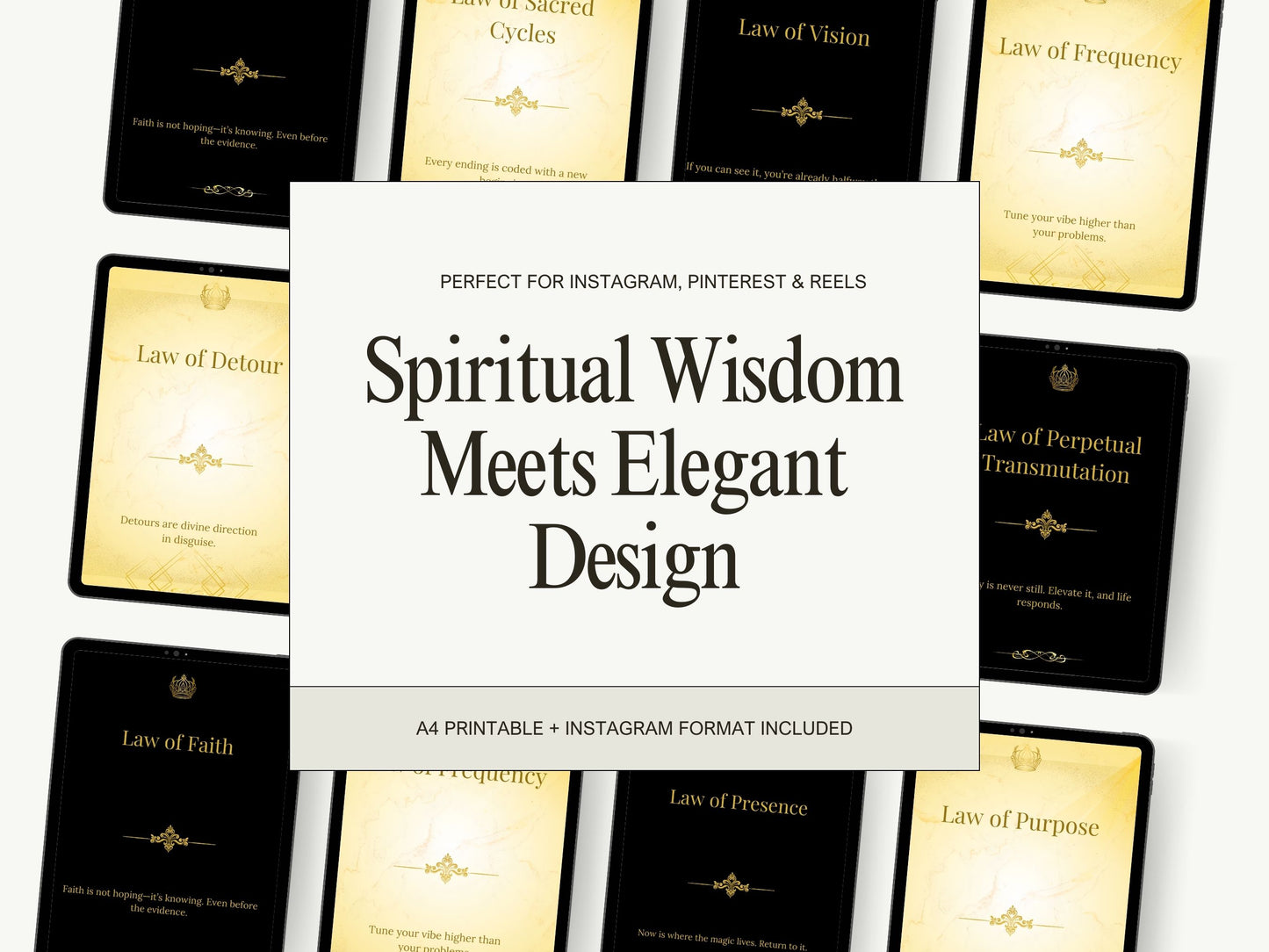 55 Laws of the Universe™ – Gold Luxe Digital Collection