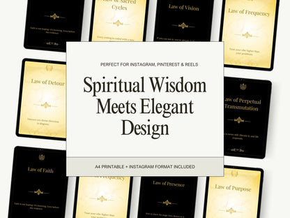 55 Laws of the Universe™ – Gold Luxe Digital Collection