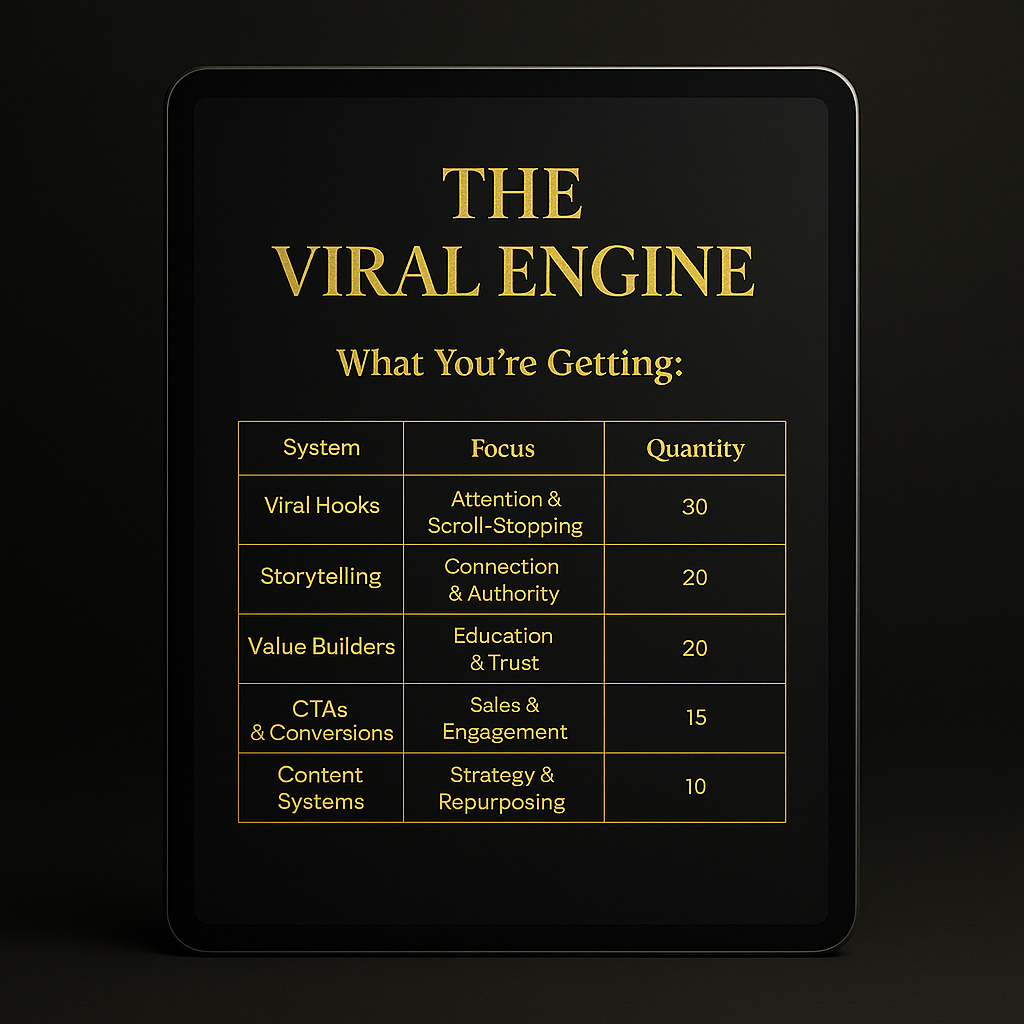 THE VIRAL ENGIN: Content Prompt Empire